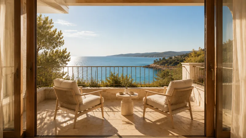 Blick aufs Meer vom Balkon: Social-Motiv derselben Katharina-Konzeptwelt